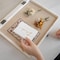 Flash Furniture Peyton 11x14 Shadow Box Display Case with Linen Liner, 8 Push Pins and Solid Pine Wood Frame in Whitewash HMHD-23M010YBN-WHTWSH-1114-GG - alternate 5